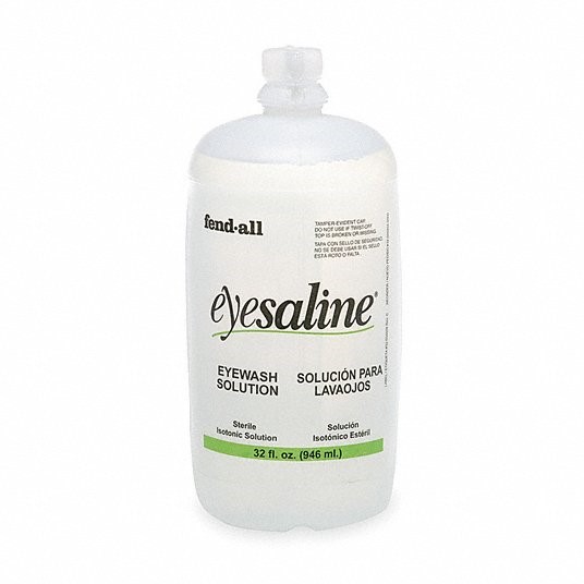 Eyesaline® Personal Sterile Eyewash (32oz) - Workplace Safety